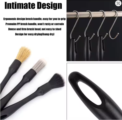 Set de Brochas de Detailing Premium Suave – Interior