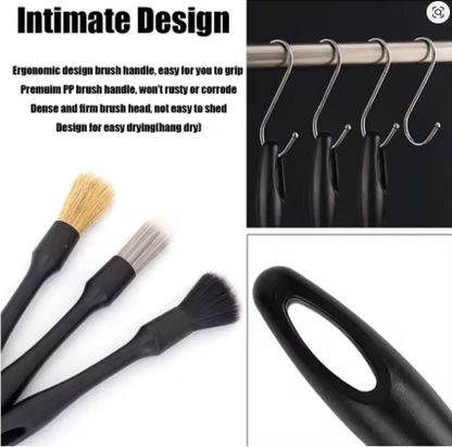 Set de Brochas de Detailing Premium Suave – Interior