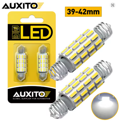 Ampolletas LED C5W / Festoon AUXITO – 6500K Blanco Ultra | Interiores