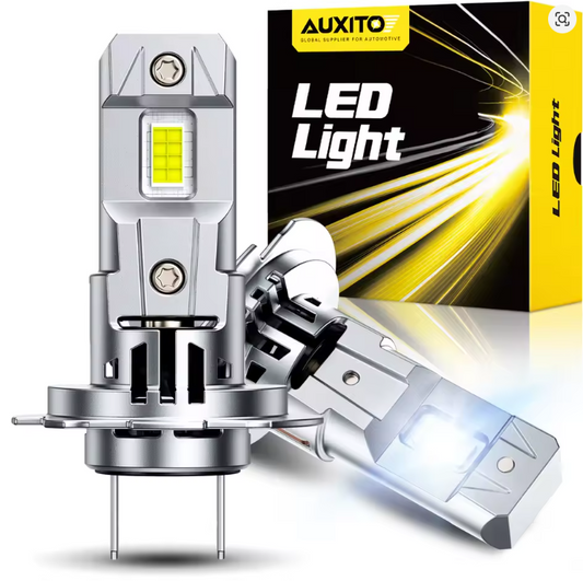 Ampolletas LED H7 AUXITO 6000K – +300% Iluminación