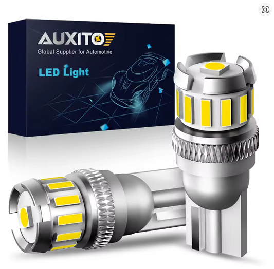 Ampolletas LED T10 AUXITO – 6500K Blanco Ultra | Interiores y Posición